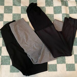3 pairs of maternity leggings